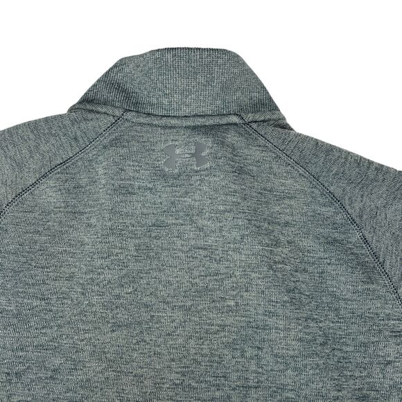 Under armour Storm1 Sweatshirt Mens Large Gray Coldgear Logo Quarter Zip - Picture 15 of 16